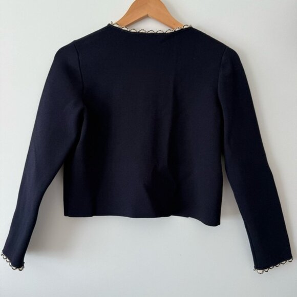 Sandro navy cropped jacket - Picture 3 of 3